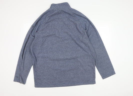 Trespass Men's Blue 2XL Pullover Sweatshirt, Zip Closure