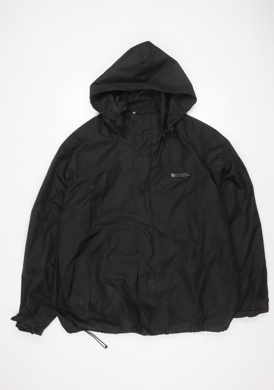 Mountain Warehouse Men's Black 2XL Rain Coat
