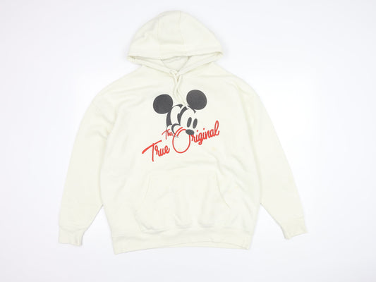 Disney Unisex XS White Mickey Mouse Hoodie