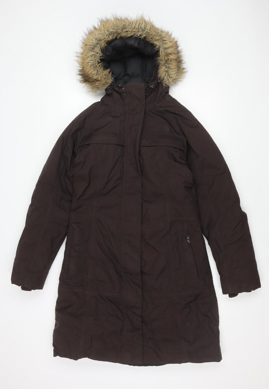 The North Face Women's Brown Nylon Parka Coat Size M