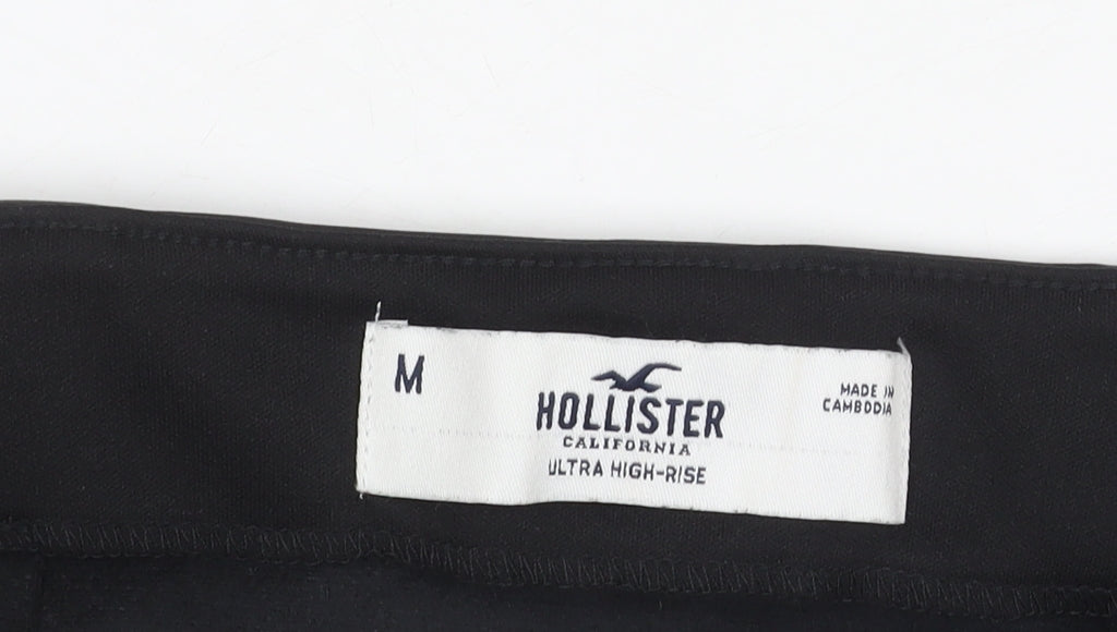 Hollister Women's Black Faux Leather Skirt M
