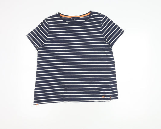 Crew Clothing Women’s Blue Striped T-Shirt Size 14
