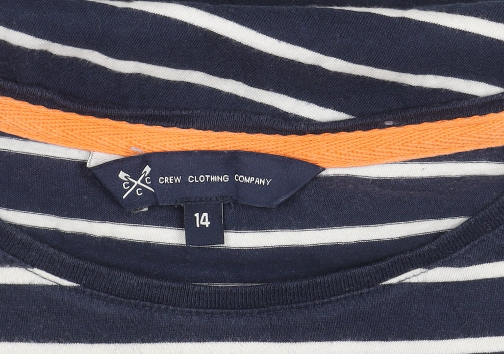 Crew Clothing Women’s Blue Striped T-Shirt Size 14