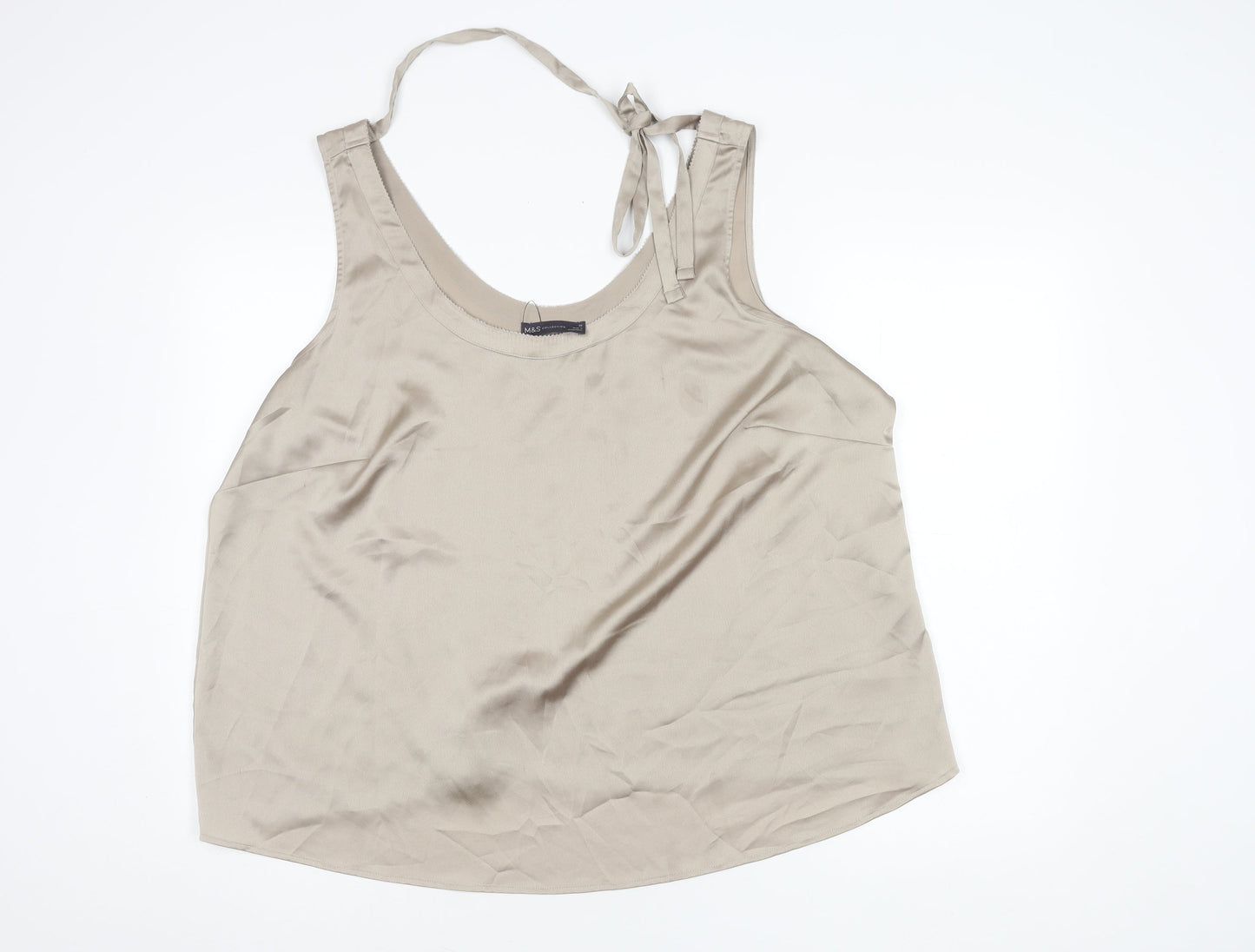 Marks and Spencer Beige Women's Tank Top Size 22