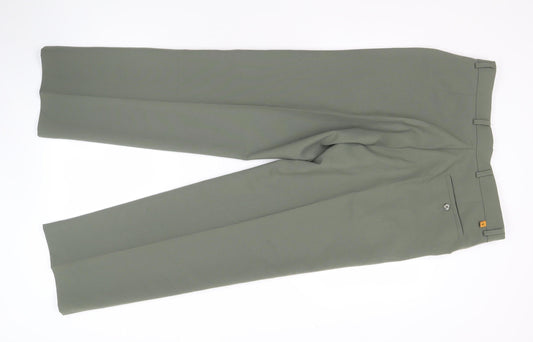 Farah Men's Green Straight Trousers 34W 31L