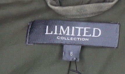 Marks and Spencer Women's Green Military Jacket Size 8
