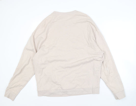 ASOS DESIGN Men's Beige Pullover Sweatshirt M