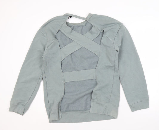 Topshop Women's Grey Sweatshirt Size 14 Casual