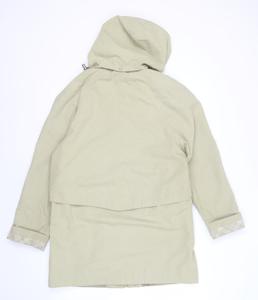 Bonmarché Women's Beige Hooded Mid-Length Jacket, Size S