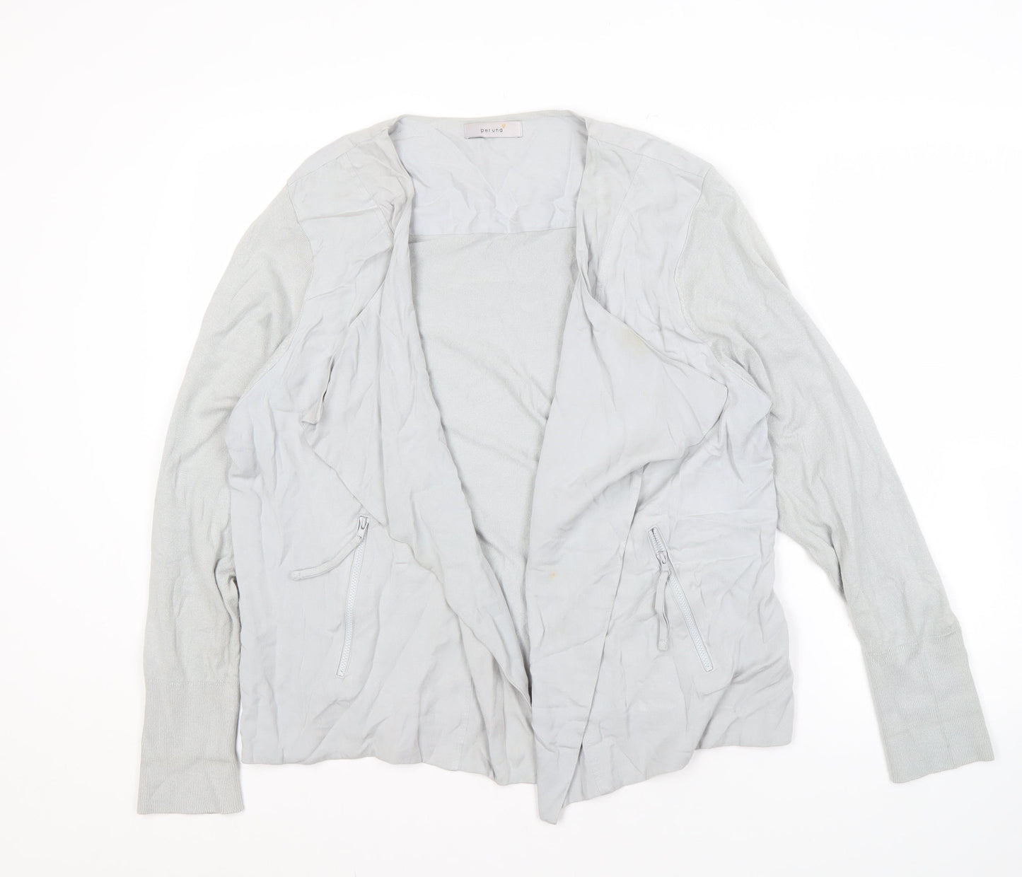 Marks and Spencer Womens Grey Open Front Cardigan Size 18
