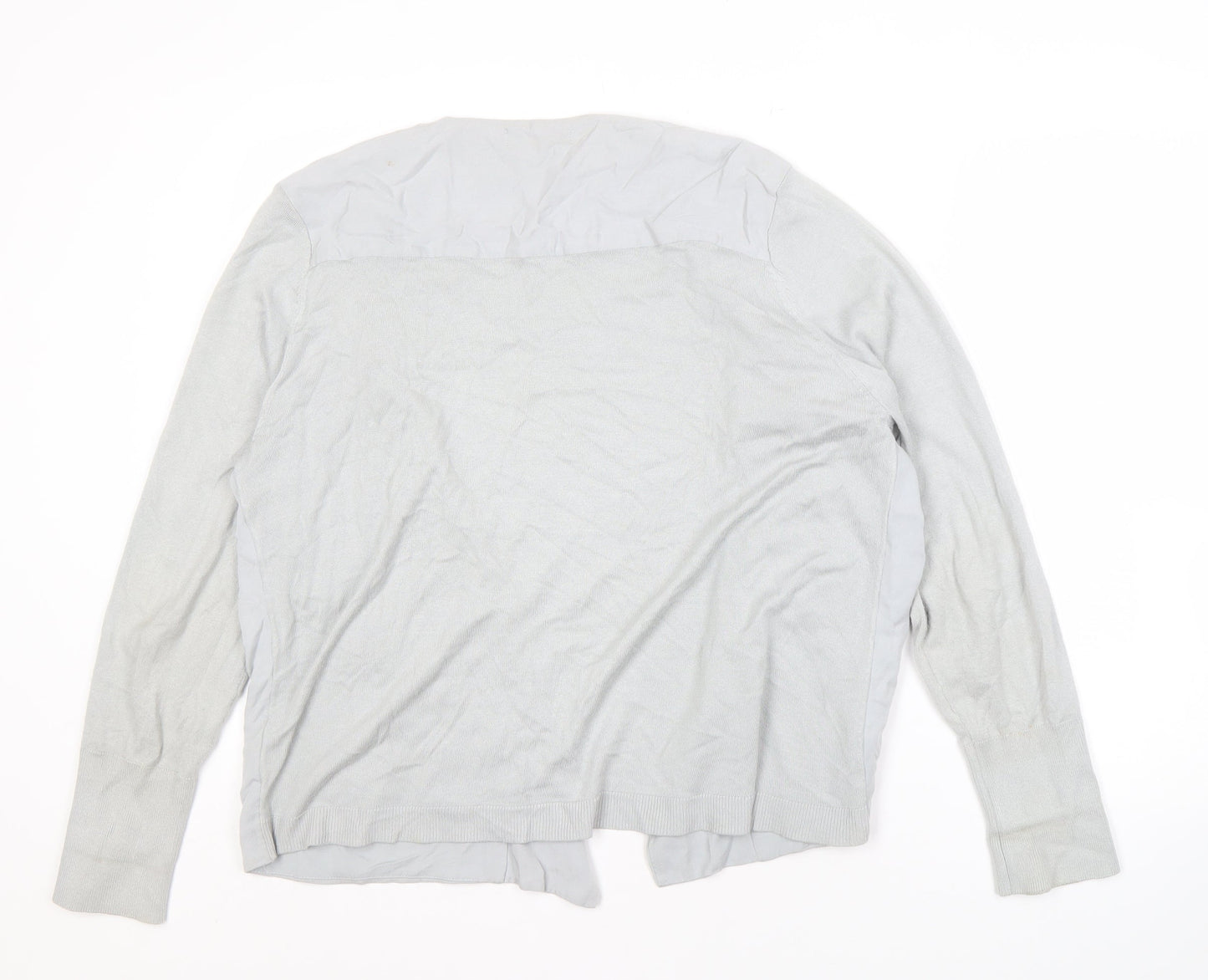 Marks and Spencer Womens Grey Open Front Cardigan Size 18