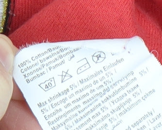 Jack & Jones Men's Red Polo Shirt M