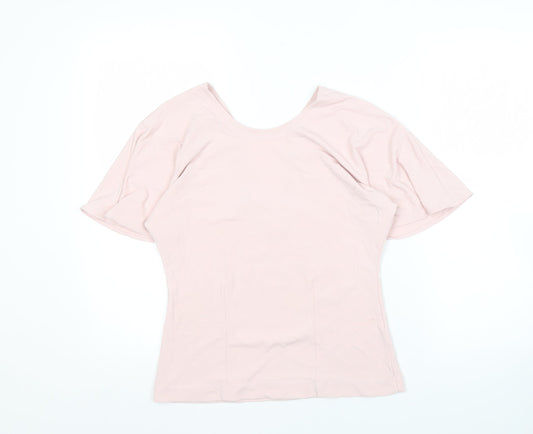 Reiss Women's Pink T-Shirt, Solid, Size M