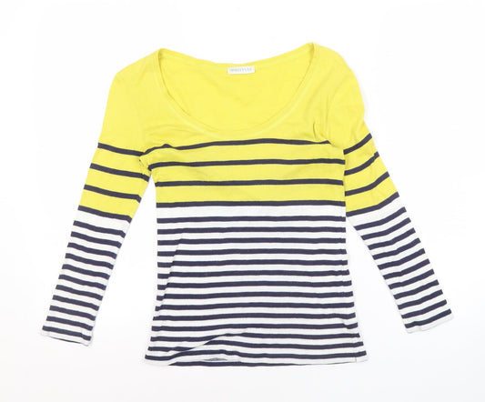 Whistles Women's Multicoloured Striped T-Shirt, Size 6