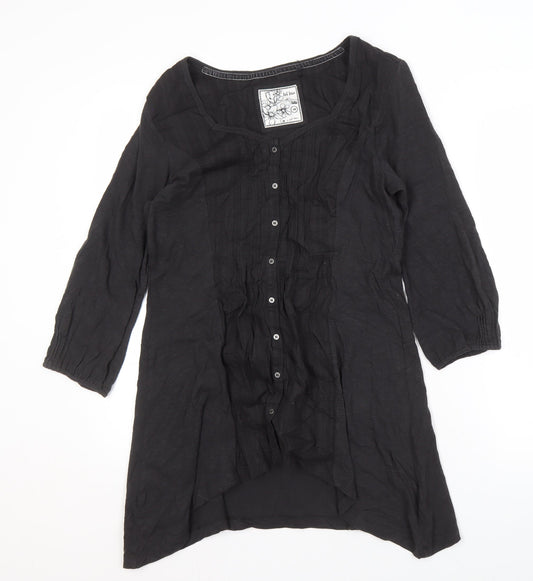 Fat Face Women's Black Hi-Low Dress Size 14