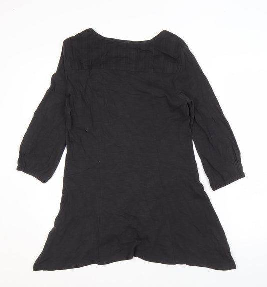Fat Face Women's Black Hi-Low Dress Size 14