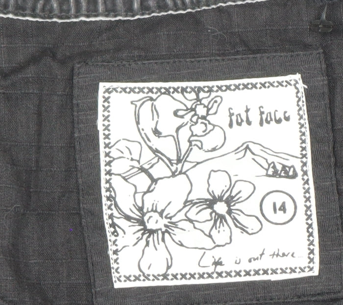 Fat Face Women's Black Hi-Low Dress Size 14