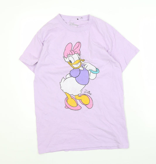 Disney Women's Purple Daisy Duck T-Shirt, Size S