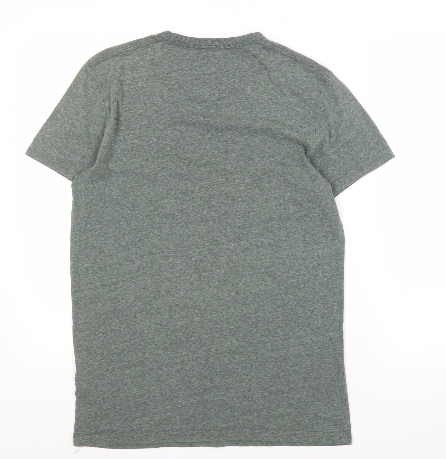 Hollister Men’s Green Logo T-Shirt, Size S, Crew Neck