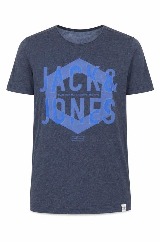Mens UK Size M JACK & JONES Blue  Cotton Blend T-Shirt