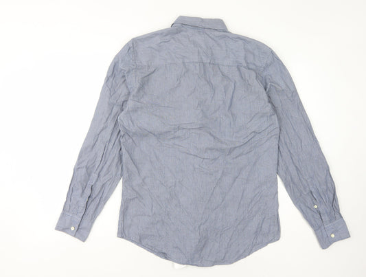 Calvin Klein Men's Small Blue Striped Shirt
