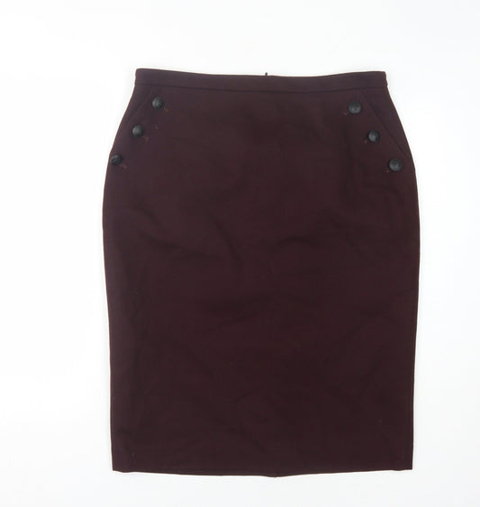 Hobbs Women’s Brown Pencil Skirt Size 14 Business