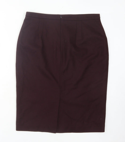 Hobbs Women’s Brown Pencil Skirt Size 14 Business