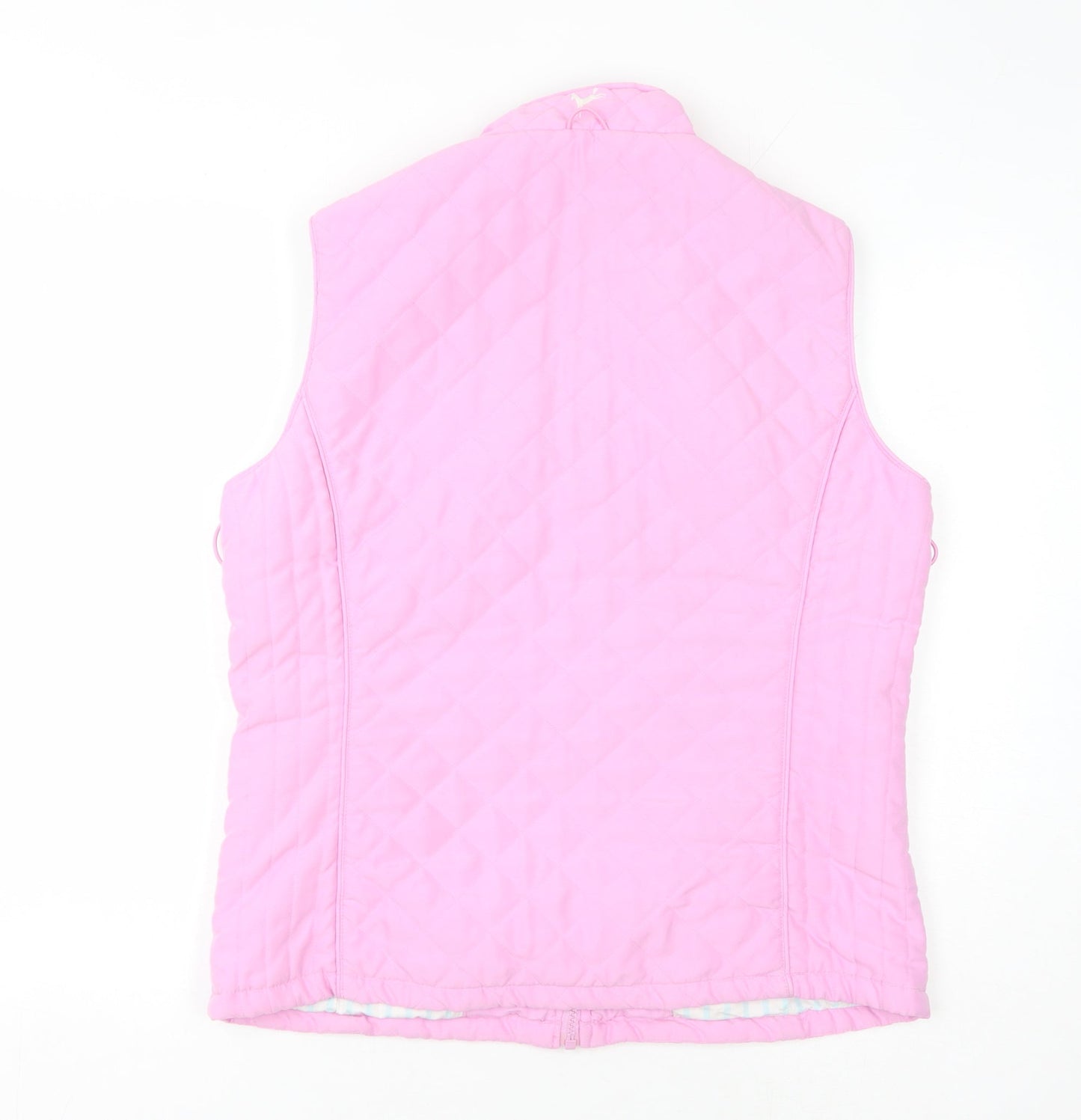 Joules Women's Pink Quilted Sleeveless Waistcoat