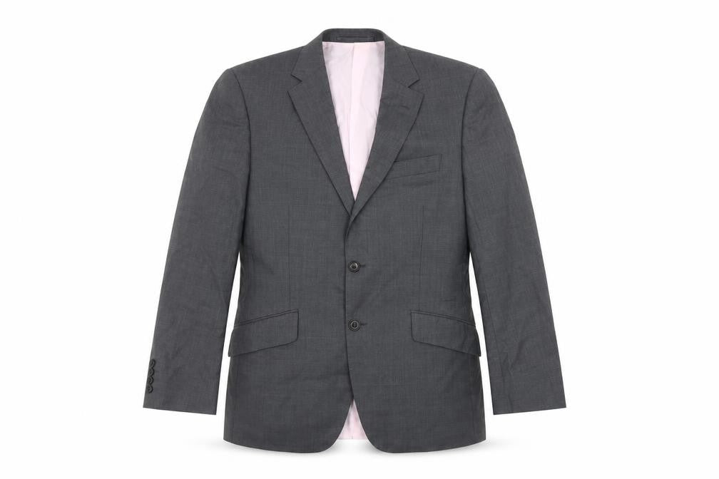 Marks and Spencer Men's Grey 38S Wool Suit Jacket