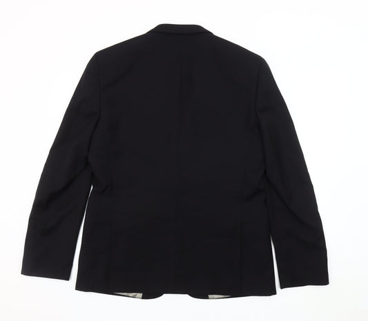 Topman Men's Black Blazer, Size 42, Formal Classic Jacket