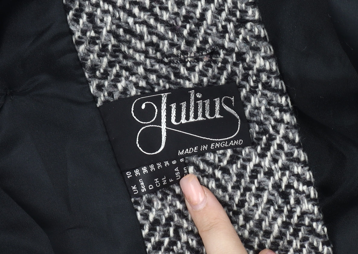 Julius Women's Grey Wool Pea Coat Size 10