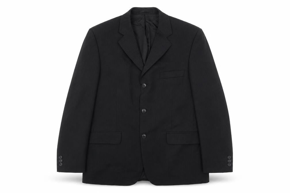 Burton Men's Black Striped Blazer 40 Regular