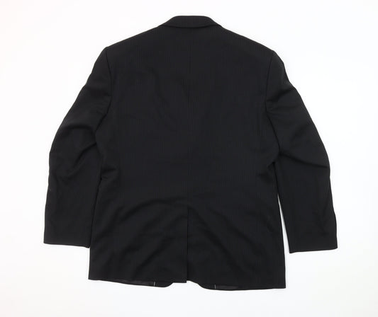 Burton Men's Black Striped Blazer 40 Regular
