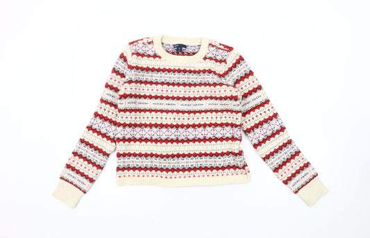 Gap Girls Multicoloured Fair Isle Pullover Jumper, Size 12