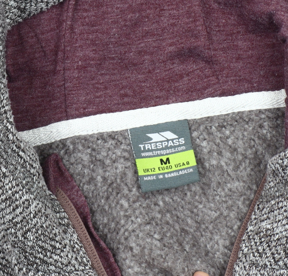Trespass Grey Women's Hooded Jacket, Size 12, Casual Wear