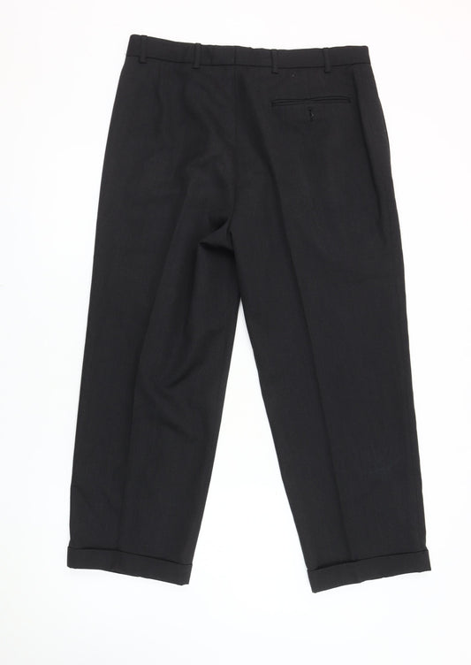 Charlton Gray Men's Black Dress Pants Size S