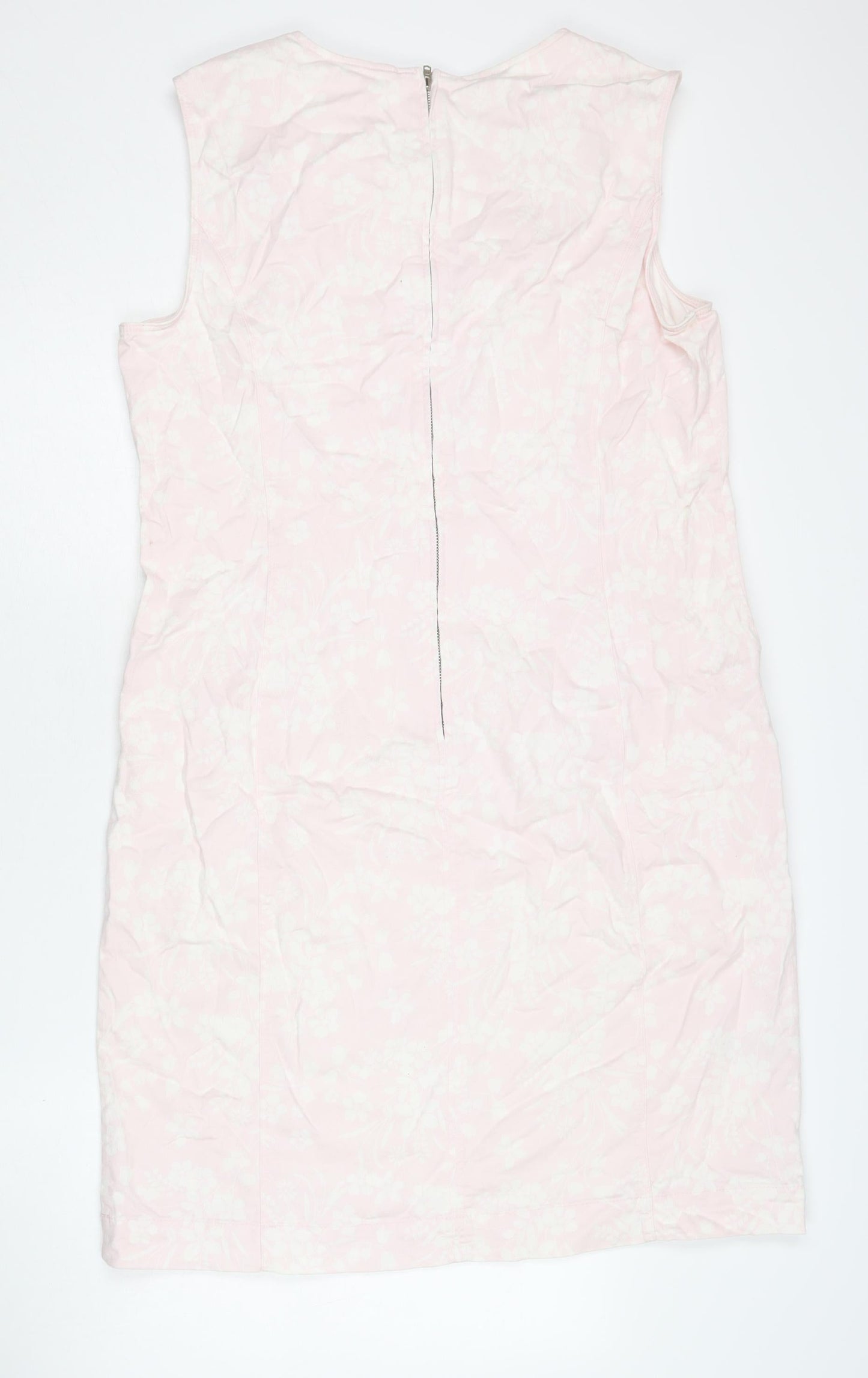 Laura Ashley Women’s Pink Sheath Dress Size 16 V-Neck