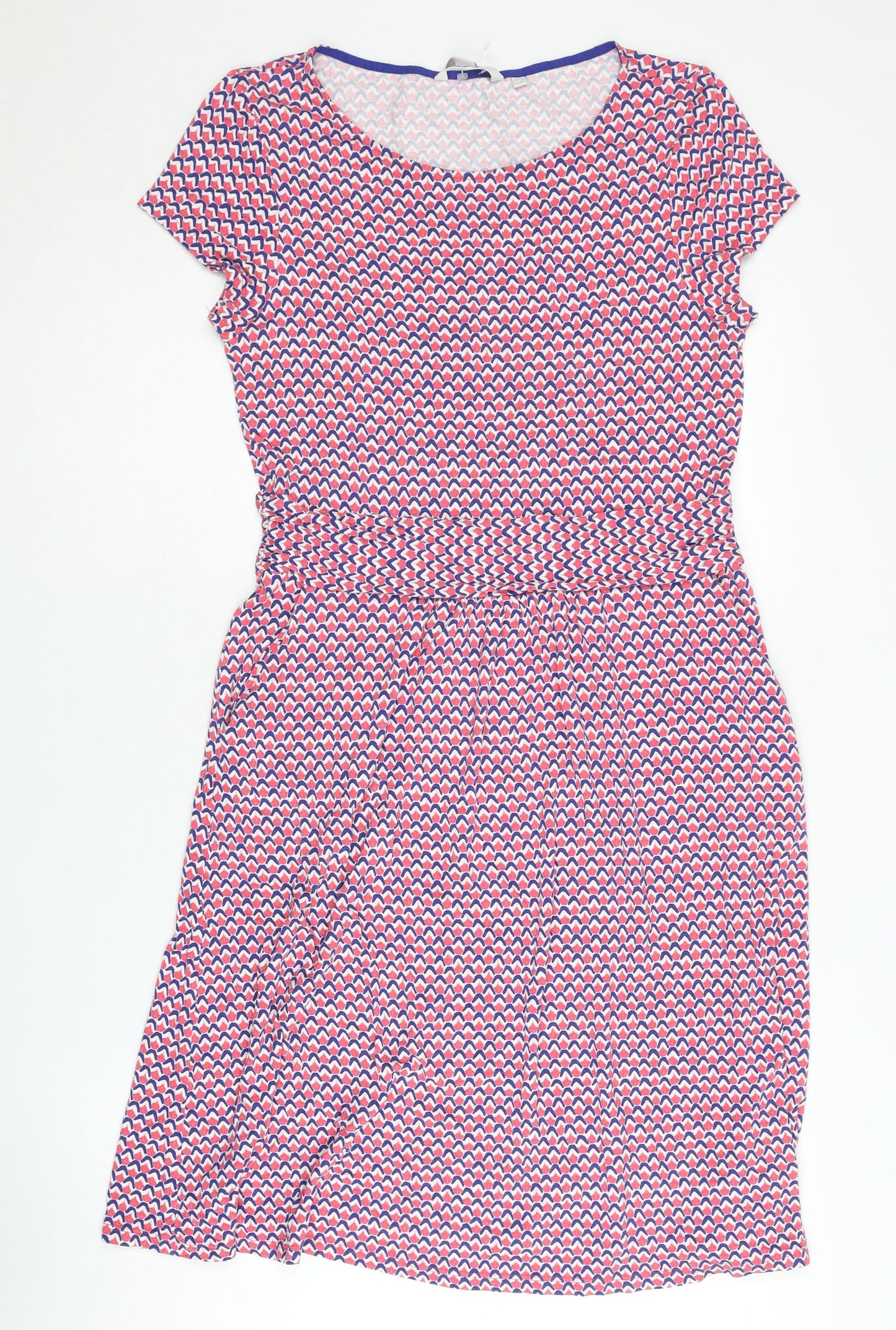 Boden Women's Multicoloured Geometric Dress, Size 12