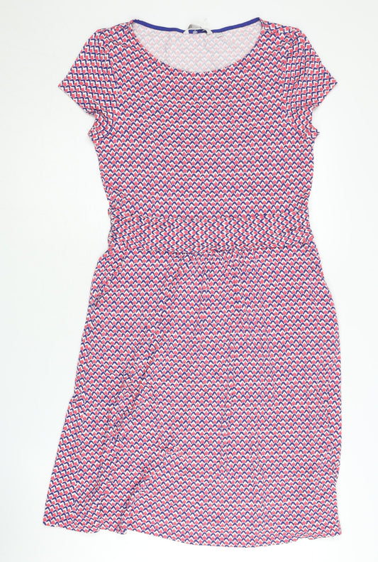 Boden Women's Multicoloured Geometric Dress, Size 12