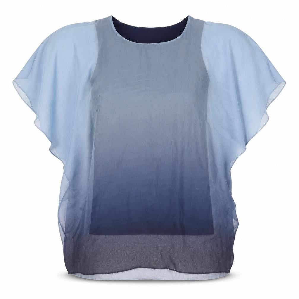 Womens UK Size M Klass Blue Polyester Blouse