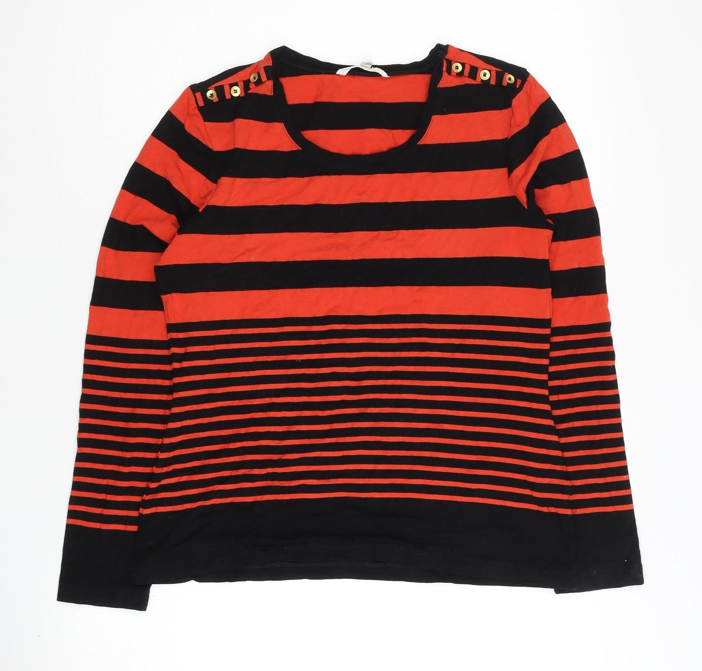 Lakeland Women's Red Striped Long Sleeve T-Shirt
