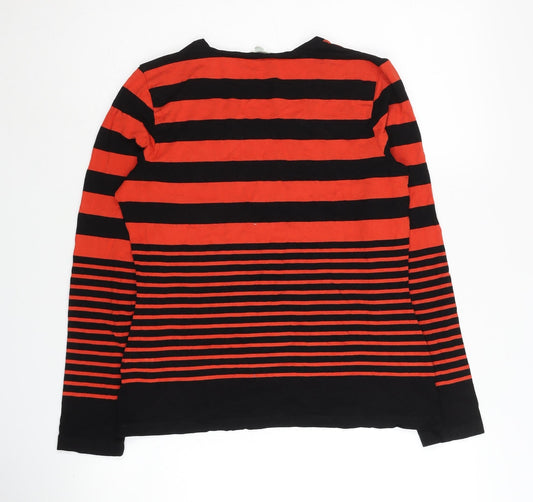 Lakeland Women's Red Striped Long Sleeve T-Shirt