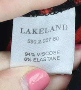 Lakeland Women's Red Striped Long Sleeve T-Shirt
