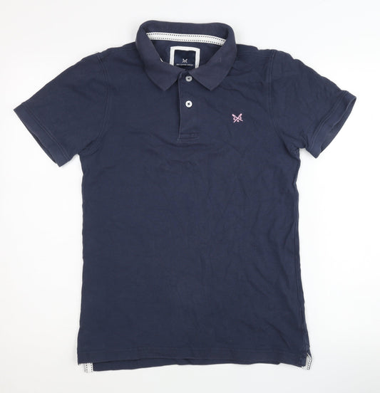 Crew Clothing Company Polo Shirt Blue S Unisex Adults