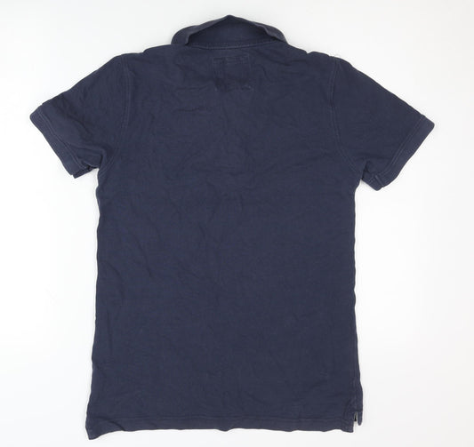 Crew Clothing Company Polo Shirt Blue S Unisex Adults