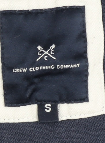 Crew Clothing Company Polo Shirt Blue S Unisex Adults