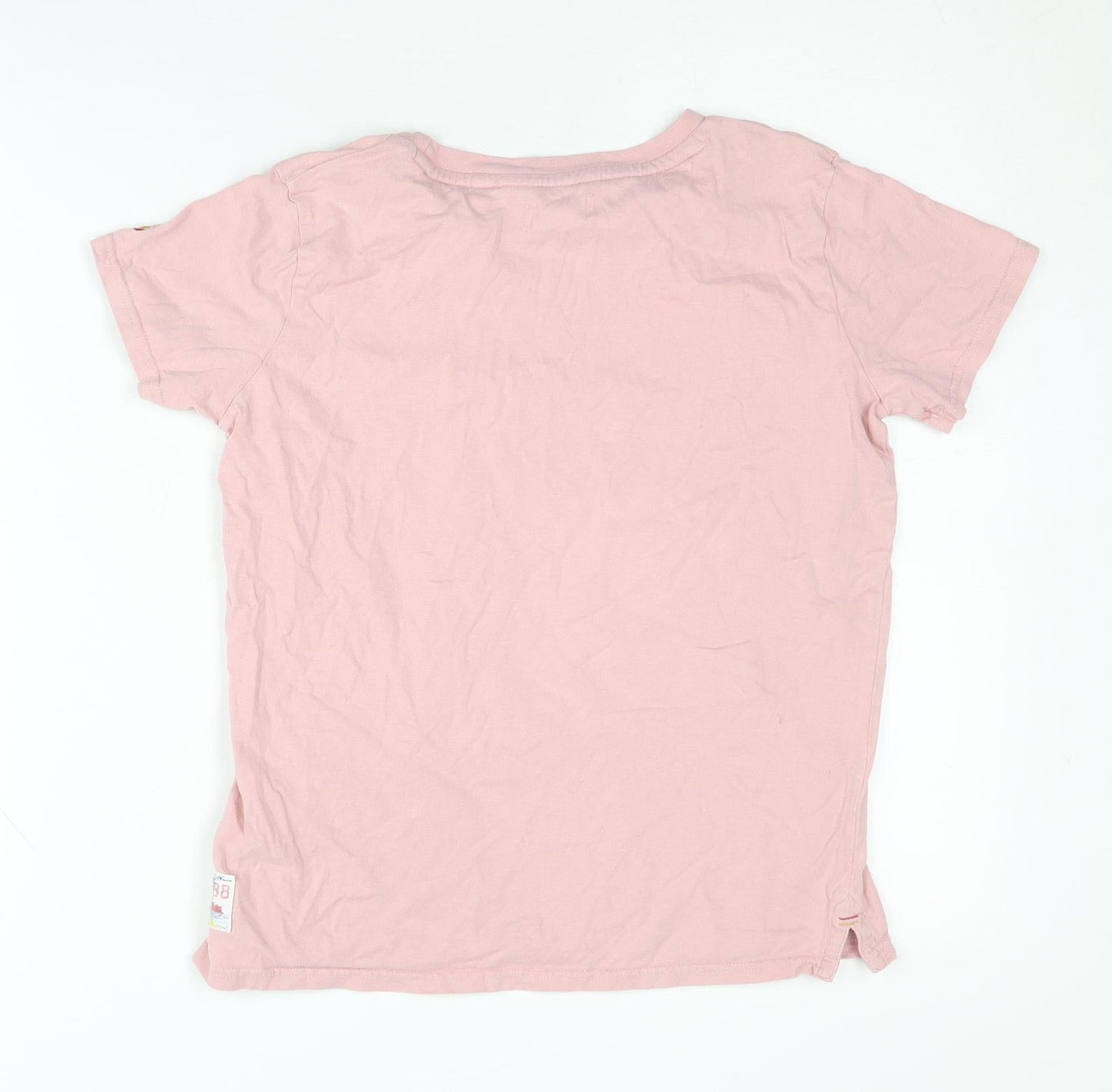 FatFace Girls Pink Graphic T-Shirt 11-12 Years Summer