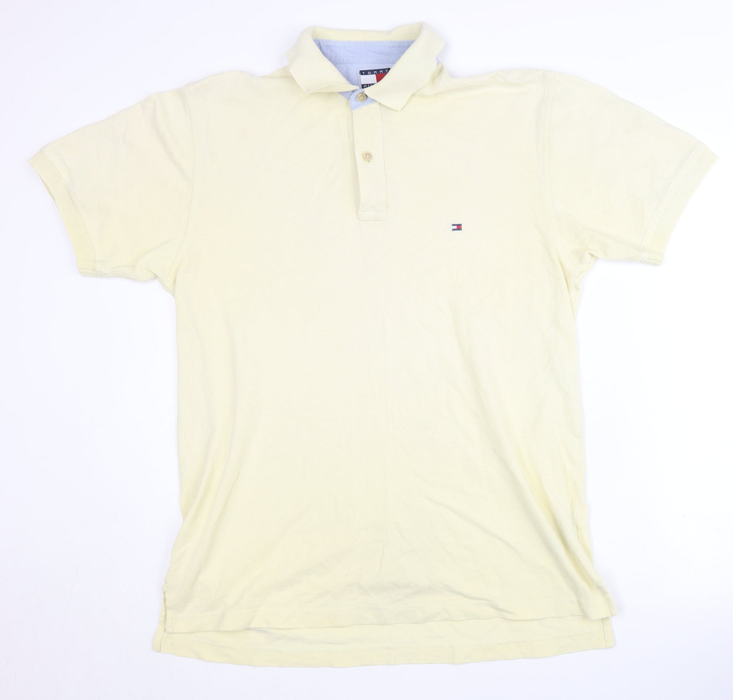 Tommy Hilfiger Men's Beige Polo Shirt Medium