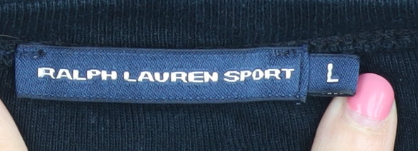 Ralph Lauren Sport Women's Black L Long Sleeve Tee