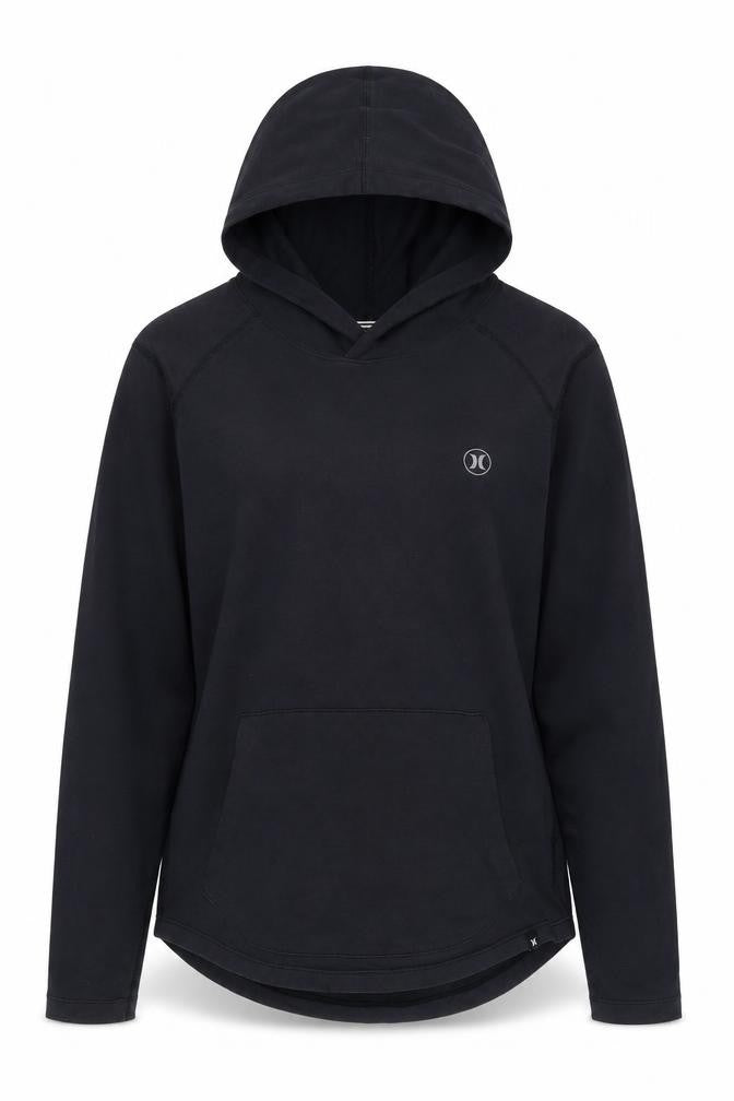 Hurley Unisex Black Pullover Hoodie, Small, Lightweight